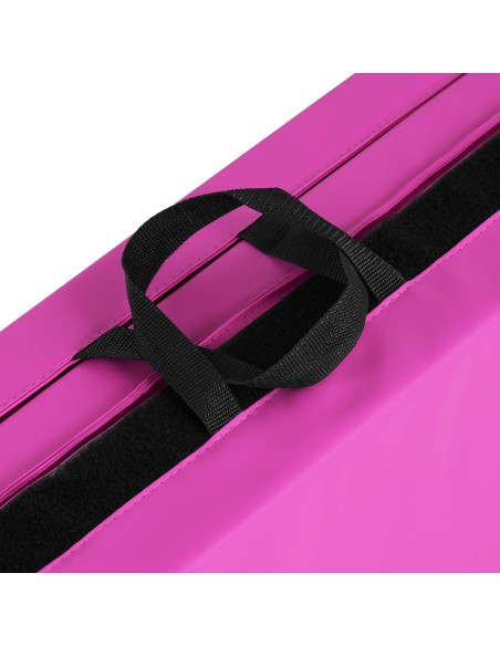 Čiužinys gimnastikos reabilitacinis sulankstomas 200 x 100 x 5 cm rožinis