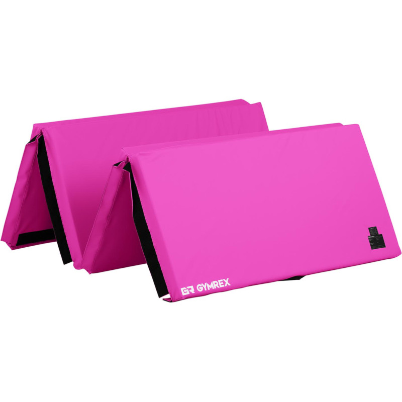 Čiužinys gimnastikos reabilitacinis sulankstomas 200 x 100 x 5 cm rožinis