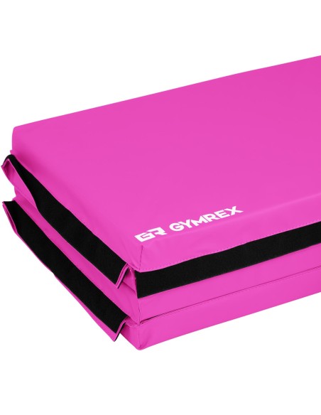 Čiužinys gimnastikos reabilitacinis sulankstomas 200 x 100 x 5 cm rožinis