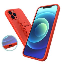 Virvės dėklas gelio dėklas su dirželiu grandinės rankinė dirželis iPhone 12 mini tamsiai žalia