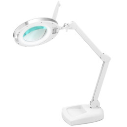 Kosmetikos lempa su padidinamuoju stiklu stalui 5 dpi 60x LED diam. 127 mm