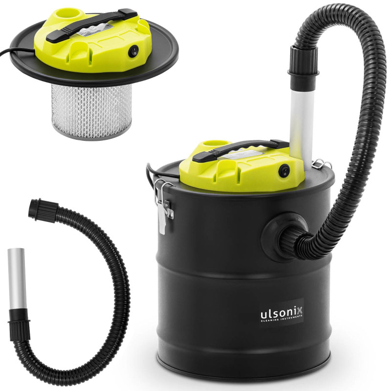 Židinio pelenų siurblys su HEPA filtru, žarnos ilgis 80 cm 1,2 kW 20 l