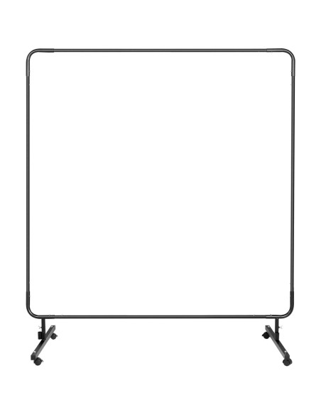 Apsauginė ekrano suvirinimo uždanga su rėmu ant ratukų 174 x 174 cm - juoda Apsauginė ekrano suvirinimo uždanga su rėmu ant ratukų 174 x 174 cm - juoda