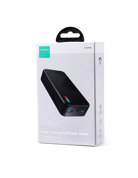 Powerbank 30000mAh Dazzling Series 22,5W juoda