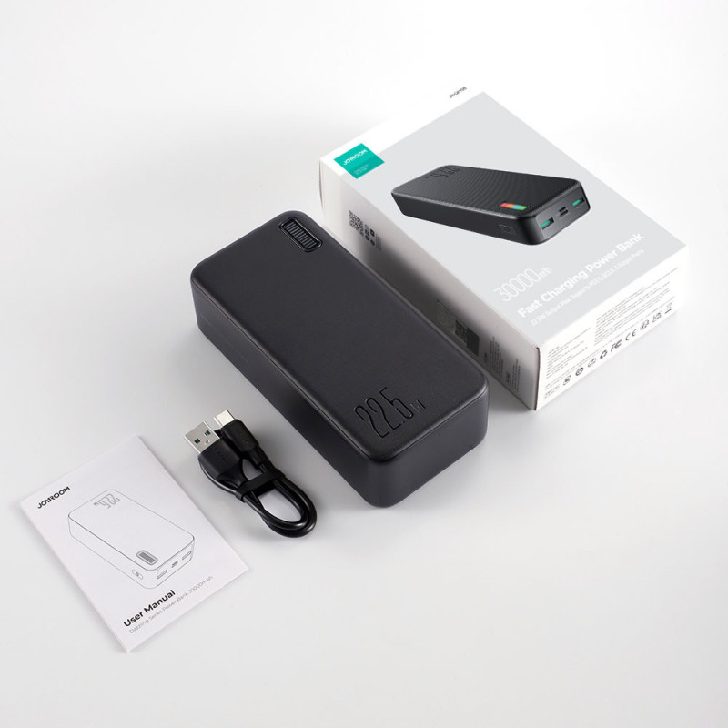 Powerbank 30000mAh Dazzling Series 22,5W juoda