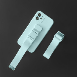 Virvės dėklas, gelio dėklas su virvele, grandinėle, piniginė, iPhone 13 mini geltona