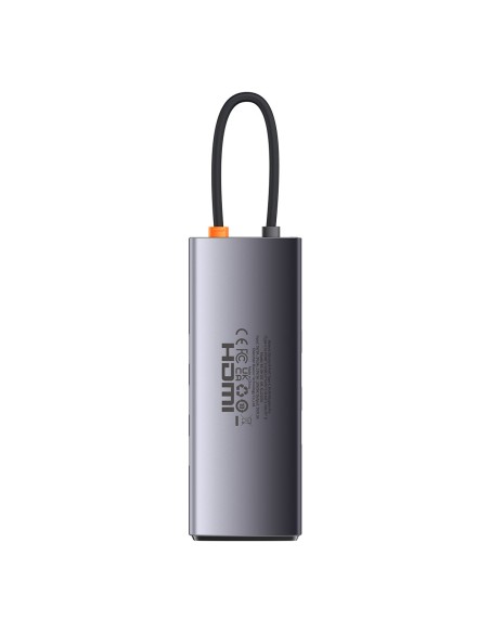 StarJoy HUB 8in1 USB-C 3xUSB HDMI RJ45 SD ir TF PD kortelių skaitytuvas pilkas StarJoy HUB 8in1 USB-C 3xUSB HDMI RJ45 SD ir TF PD kortelių skaitytuvas pilkas
