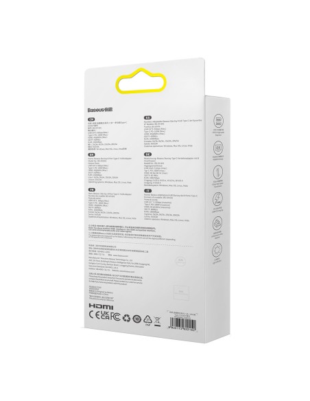 StarJoy HUB 8in1 USB-C 3xUSB HDMI RJ45 SD ir TF PD kortelių skaitytuvas pilkas StarJoy HUB 8in1 USB-C 3xUSB HDMI RJ45 SD ir TF PD kortelių skaitytuvas pilkas