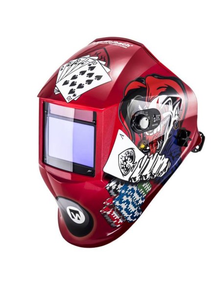 Automatinis automatiškai tamsėjantis suvirinimo šalmas su šlifavimo funkcija POKERFACE Automatinis automatiškai tamsėjantis suvirinimo šalmas su šlifavimo funkcija POKERFACE