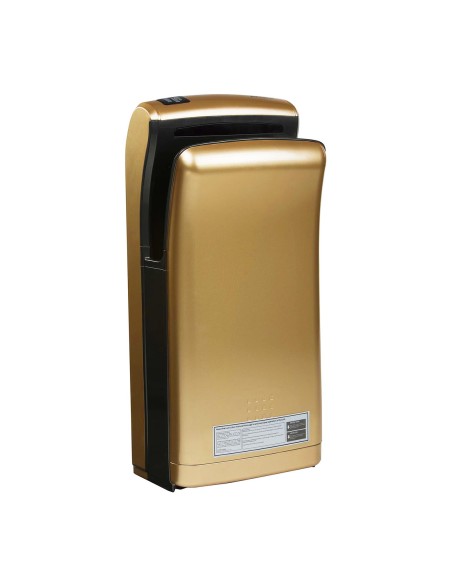Sieninis kišeninis elektrinis auksinis rankų džiovintuvas 1200W Physa Bari auksinis Sieninis kišeninis elektrinis auksinis rankų džiovintuvas 1200W Physa Bari auksinis