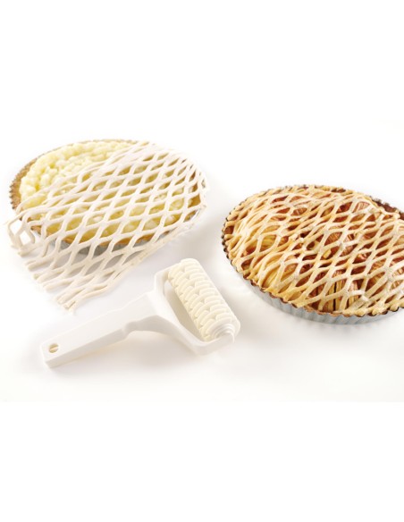 Pjovimo volelio kočėlų tinklelio raštas tortams Kitchen Line 130x200mm - HENDI 515075 Pjovimo volelio kočėlų tinklelio raštas tortams Kitchen Line 130x200mm - HENDI 515075