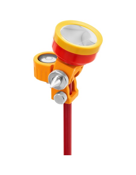Mini prizminis geodezinis tolimačio veidrodis su stulpo ir pagrindo sidabrine danga Dia. 3,6 cm 1,26 m Mini prizminis geodezinis tolimačio veidrodis su stulpo ir pagrindo sidabrine danga Dia. 3,6 cm 1,26 m