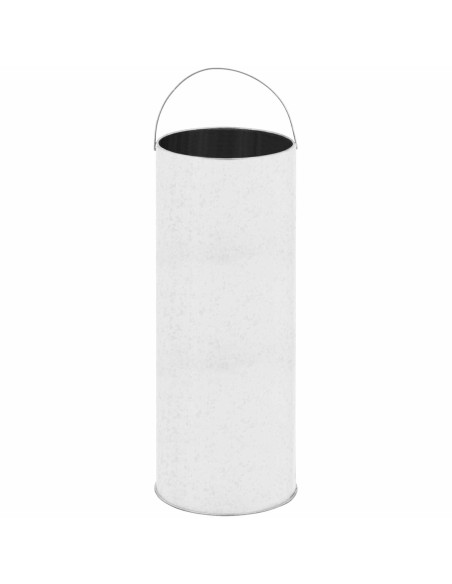 Miesto lauko šiukšlių dėžė, apvali sk. 250 x 610 mm PLIENAS sidabras