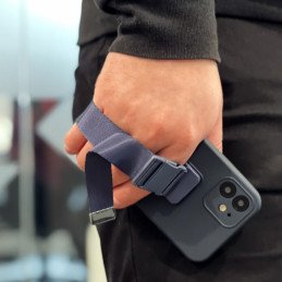 Virvės dėklas gelio dėklas su dirželiu grandinės rankinės dirželis Xiaomi Poco X3 NFC geltonas