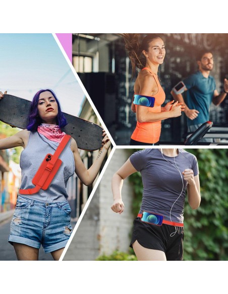 Virvės dėklas gelio dėklas su dirželiu grandinės rankinės dirželis Xiaomi Redmi 9 rožinė