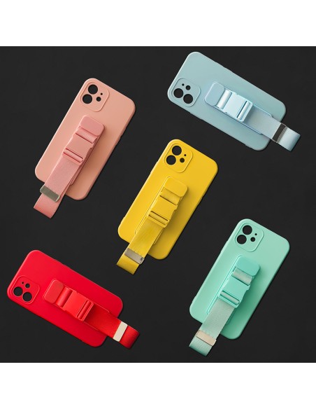 Virvės dėklas gelio dėklas su dirželiu grandinės rankinės diržas Xiaomi Redmi 10X 4G / Xiaomi Redmi Note 9 mėlynas