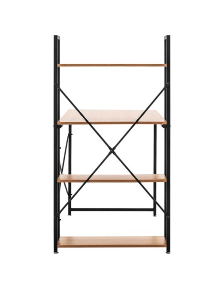 Pramoninis loft kompiuterio stalas su lentynomis namų biurui 120x60 cm Pramoninis loft kompiuterio stalas su lentynomis namų biurui 120x60 cm