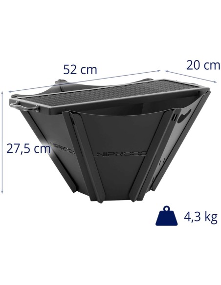Sulankstomas sodo židinys su grotelėmis 58 x 54 x 27,5 cm Sulankstomas sodo židinys su grotelėmis 58 x 54 x 27,5 cm