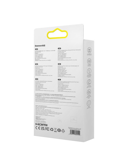 StarJoy HUB 6in1 USB-C 3xUSB HDMI RJ45 PD pilka StarJoy HUB 6in1 USB-C 3xUSB HDMI RJ45 PD pilka