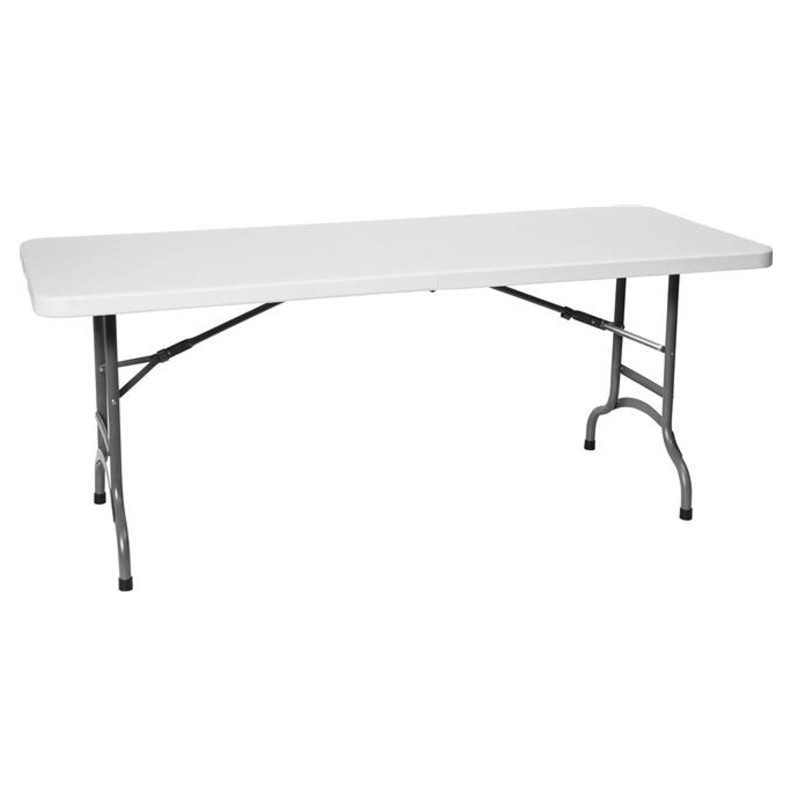 Baltas sulankstomas maitinimo stalas 152x70cm iki 150kg - Hendi 810927 Baltas sulankstomas maitinimo stalas 152x70cm iki 150kg - Hendi 810927