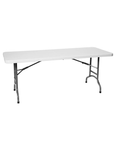 Baltas sulankstomas maitinimo stalas 152x70cm iki 150kg - Hendi 810927 Baltas sulankstomas maitinimo stalas 152x70cm iki 150kg - Hendi 810927