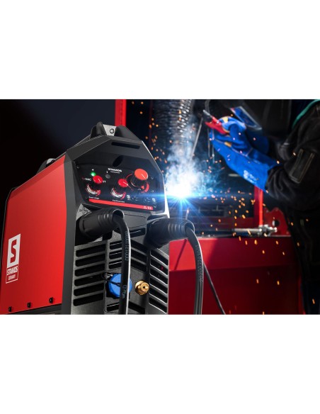 Inverterinis suvirintojas IGBT TIG MMA 2T/4T ARC-Force Anti Stick 200A Stamos Vokietija Inverterinis suvirintojas IGBT TIG MMA 2T/4T ARC-Force Anti Stick 200A Stamos Vokietija