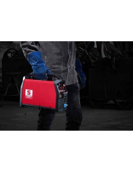 Inverterinis suvirintojas IGBT TIG MMA 2T/4T ARC-Force Anti Stick 200A Stamos Vokietija Inverterinis suvirintojas IGBT TIG MMA 2T/4T ARC-Force Anti Stick 200A Stamos Vokietija