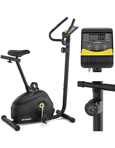 Stacionarus dviratis treniruoklis su smagračiu 4 kg LCD iki 110 kg