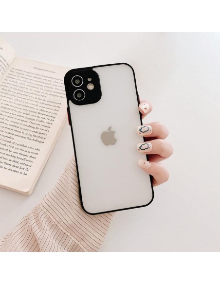 Milky Case Silikoninis lankstus permatomas dėklas, skirtas Samsung Galaxy A42 5G Black