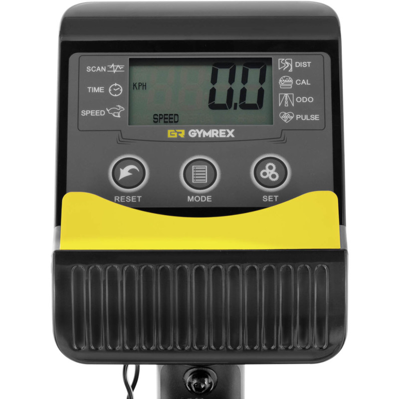 Stacionarus dviratis treniruoklis su smagračiu 4 kg LCD iki 110 kg