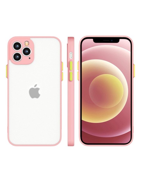 Milky Case Silikoninis lankstus permatomas dėklas, skirtas Samsung Galaxy A42 5G Pink