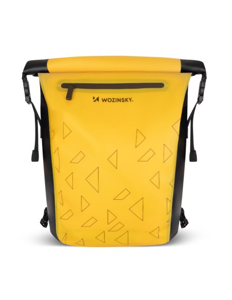 Neperšlampama kuprinė dviračio bagažinei dviračio krepšys 2in1 23l geltona