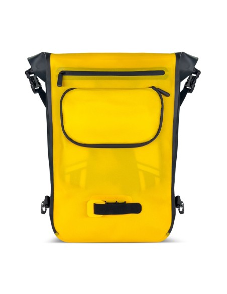 Neperšlampama kuprinė dviračio bagažinei dviračio krepšys 2in1 23l geltona