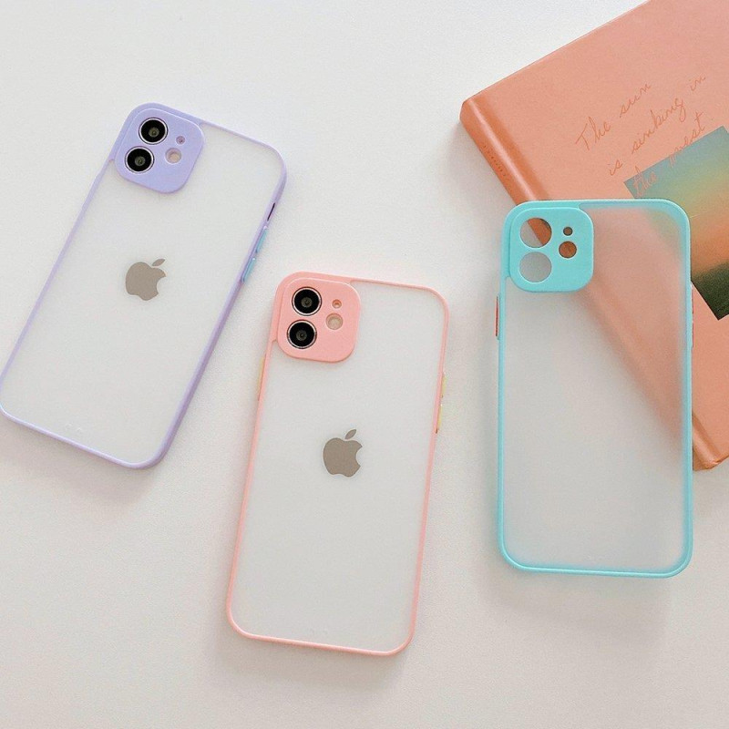 Milky Case Silikoninis lankstus permatomas dėklas, skirtas Samsung Galaxy S21+ 5G (S21 Plus 5G) Pink