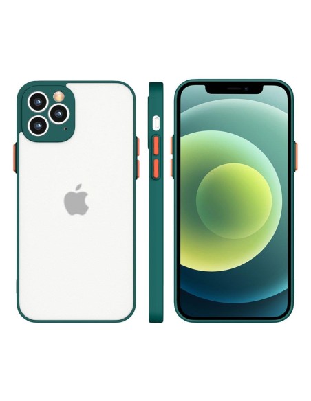 Milky Case Silikoninis lankstus permatomas dėklas, skirtas Samsung Galaxy S21+ 5G (S21 Plus 5G) Tamsiai žalias