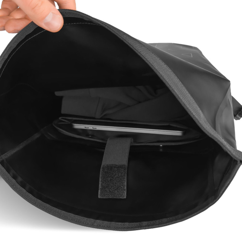 Neperšlampama kuprinė dviračio bagažinei dviračio krepšys 2in1 23l geltona