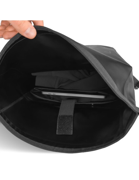 Neperšlampama kuprinė dviračio bagažinei dviračio krepšys 2in1 23l geltona