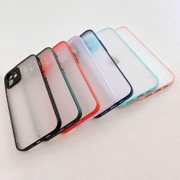 Milky Case silikoninis lankstus permatomas dėklas, skirtas Samsung Galaxy S21 Ultra 5G tamsiai mėlynai