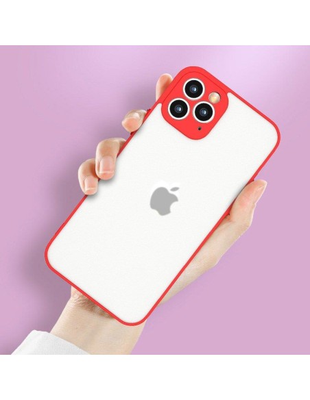 Milky Case Silikoninis lankstus permatomas dėklas, skirtas Xiaomi Redmi 9T Red