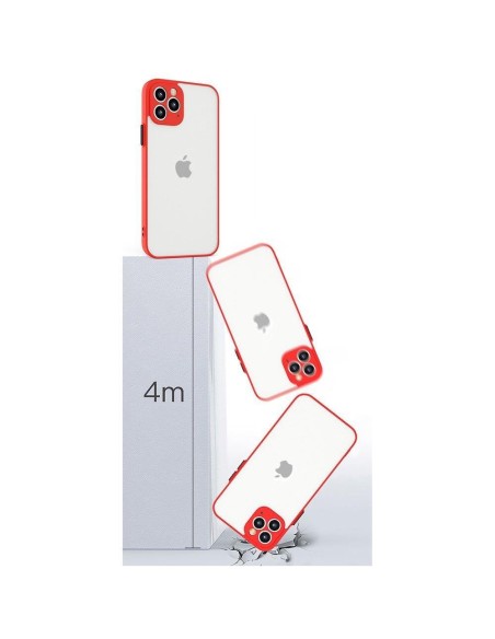 Milky Case Silikoninis lankstus permatomas dėklas, skirtas Xiaomi Redmi 9T Red