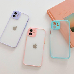Milky Case Silikoninis lankstus permatomas dėklas, skirtas Xiaomi Redmi Note 10 / Redmi Note 10S tamsiai mėlynai