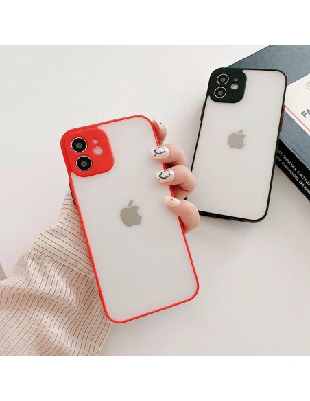 Milky Case Silikoninis Lankstus permatomas dėklas, skirtas Samsung Galaxy A72 4G Black