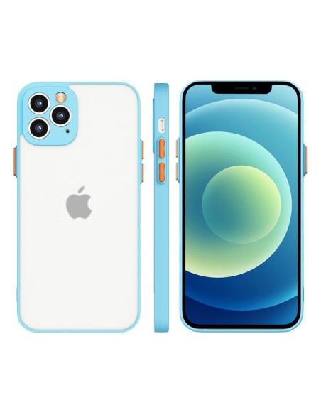 Milky Case Silikoninis lankstus permatomas dėklas, skirtas Samsung Galaxy A72 4G Blue