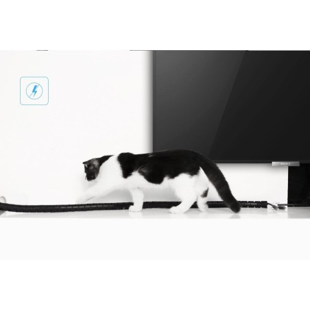 Kabelių laikiklio dangtelis 5m juodas