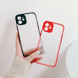 Milky Case silikoninis lankstus permatomas dėklas, skirtas Samsung Galaxy A72 4G tamsiai žaliai