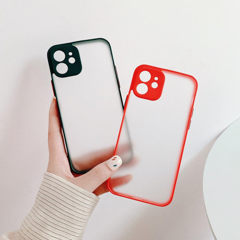 Milky Case Silikoninis lankstus permatomas dėklas, skirtas Samsung Galaxy A22 4G Black