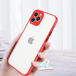 Milky Case Silikoninis lankstus permatomas dėklas, skirtas Samsung Galaxy A22 4G Red