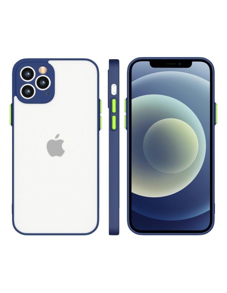 Milky Case Silikoninis lankstus permatomas dėklas, skirtas Samsung Galaxy A22 4G tamsiai mėlynai