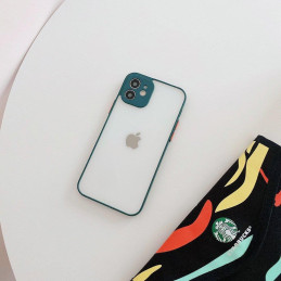 Milky Case silikoninis lankstus permatomas dėklas, skirtas Samsung Galaxy A22 4G tamsiai žaliai