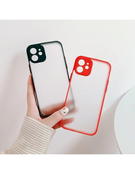 Milky Case silikoninis lankstus permatomas dėklas, skirtas Samsung Galaxy A22 4G tamsiai žaliai